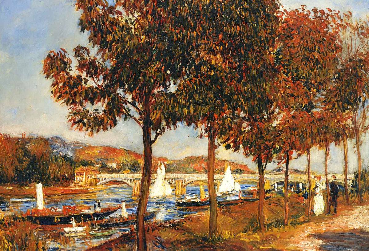 The Bridge at Argenteuil in Autumn Art Print 1882 by Renoir (6 Sizes)