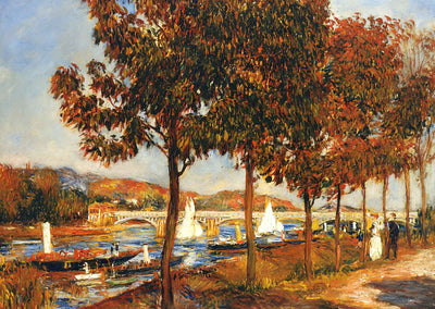 The Bridge at Argenteuil in Autumn Art Print 1882 by Renoir (6 Sizes)