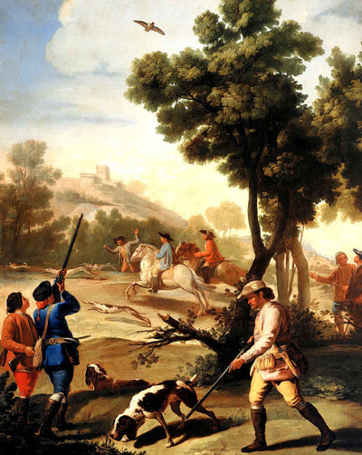 The Quail Shoot fine art print by Francisco Goya (1775)