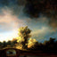 The Stone Bridge 1637 Painting by Rembrandt Art Print (6 Sizes) - Premium Print