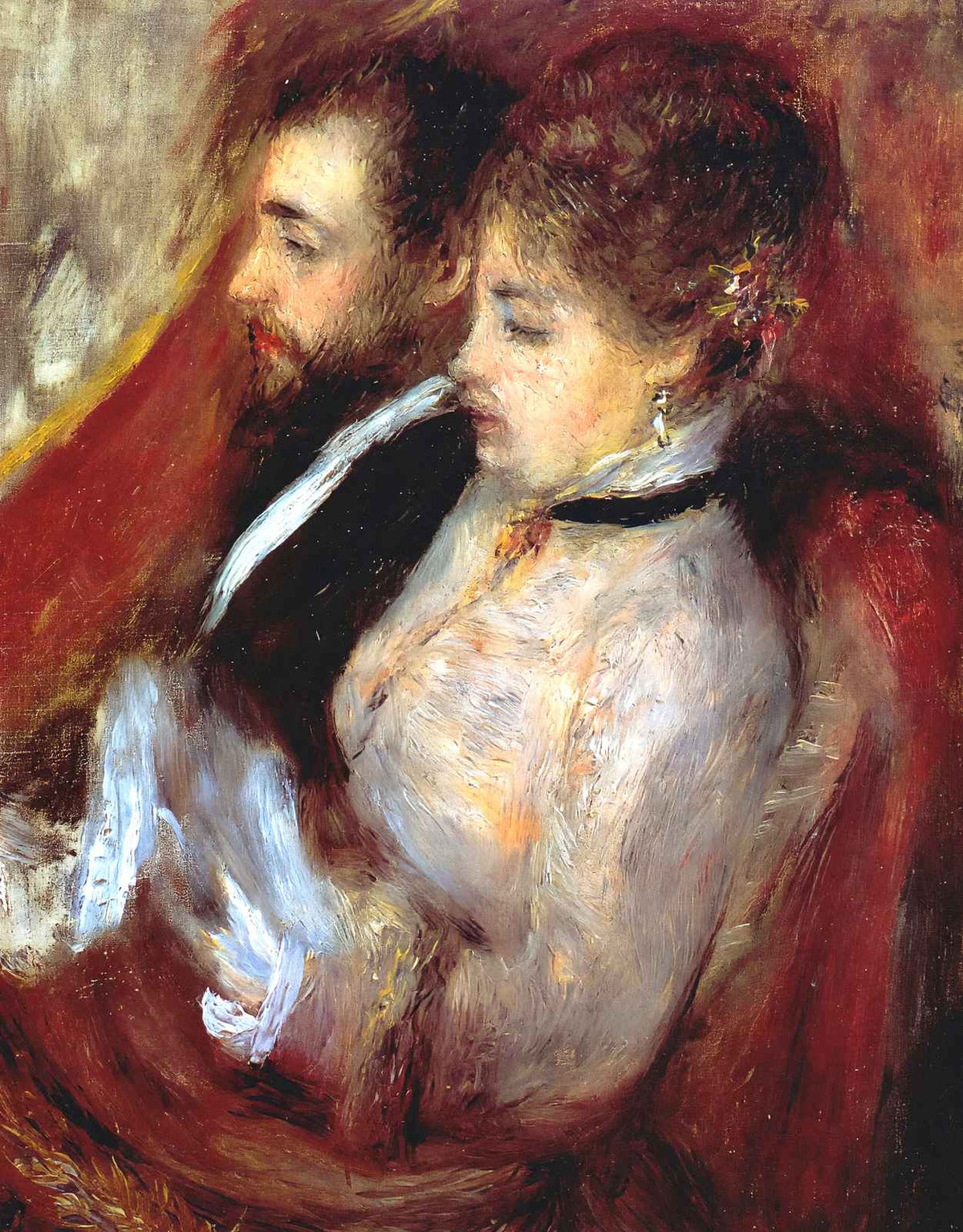 The Little Theater Box 1874 by Pierre-Auguste Renoir Art Print (6 Sizes)
