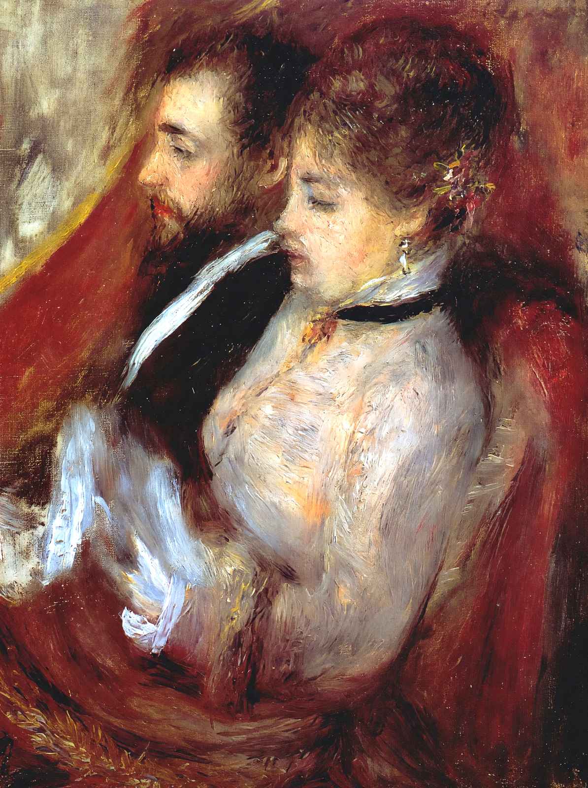 The Little Theater Box 1874 by Pierre-Auguste Renoir Art Print (6 Sizes)