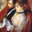 The Little Theater Box painting print by Pierre-Auguste Renoir (1874)
