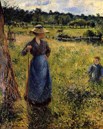 The Tedder Painting by Camille Pissarro 8x10" Art Print - Acid Free