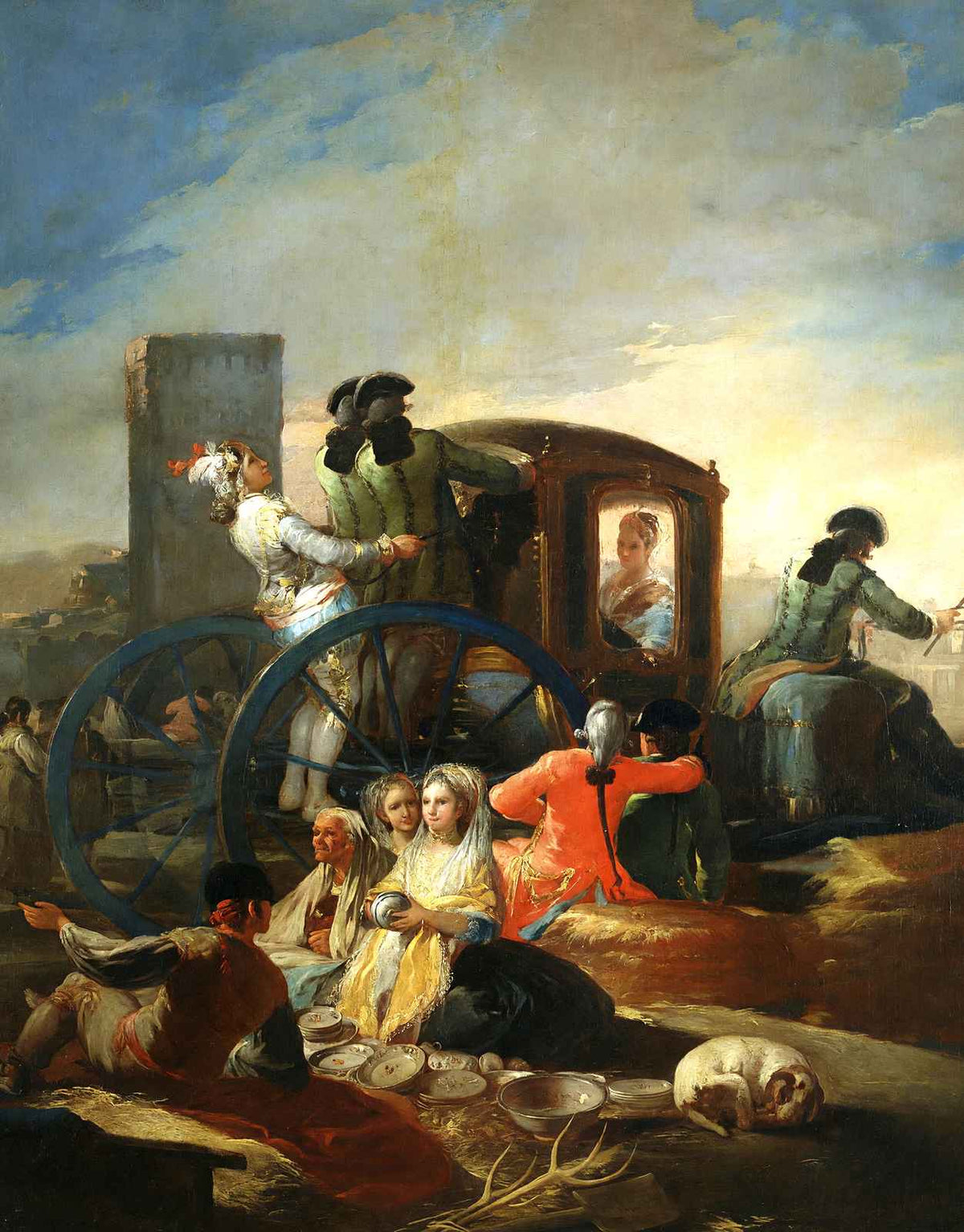 The Crockery Vendor 1779 Painting by Francisco Goya Fine Art Print (6 Sizes)