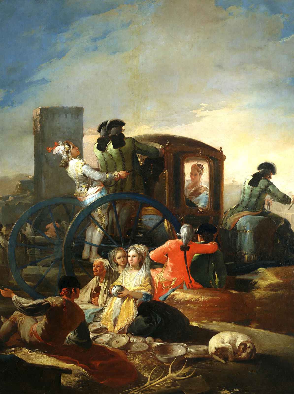 The Crockery Vendor 1779 Painting by Francisco Goya Fine Art Print (6 Sizes)