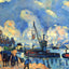The Seine at Bercy 1878 Painting by Paul Cezanne Art Print (6 Sizes) - Enhanced
