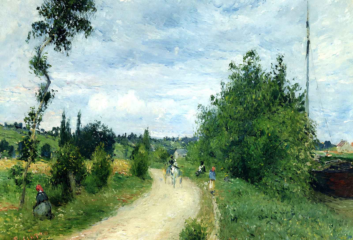 The Auvers Road, Pontoise Fine Art Print 1879 by Camille Pissarro (6 Sizes)