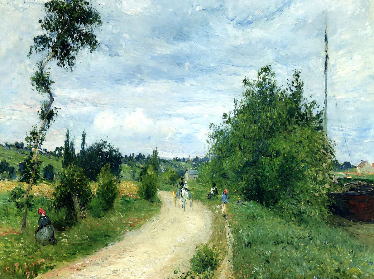 The Auvers Road, Pontoise Fine Art Print 1879 by Camille Pissarro (6 Sizes)