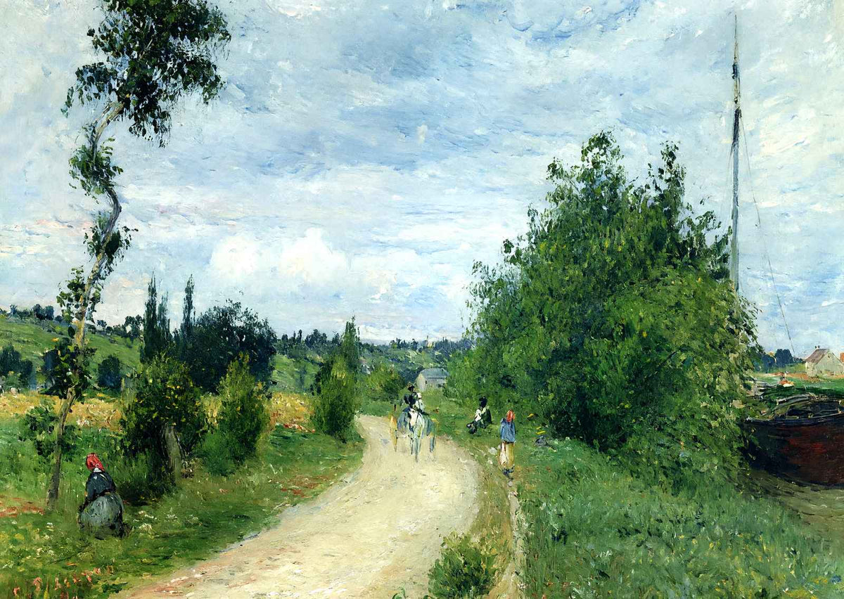 The Auvers Road, Pontoise Fine Art Print 1879 by Camille Pissarro (6 Sizes)