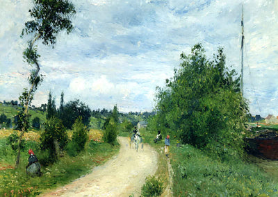 The Auvers Road, Pontoise Fine Art Print 1879 by Camille Pissarro (6 Sizes)