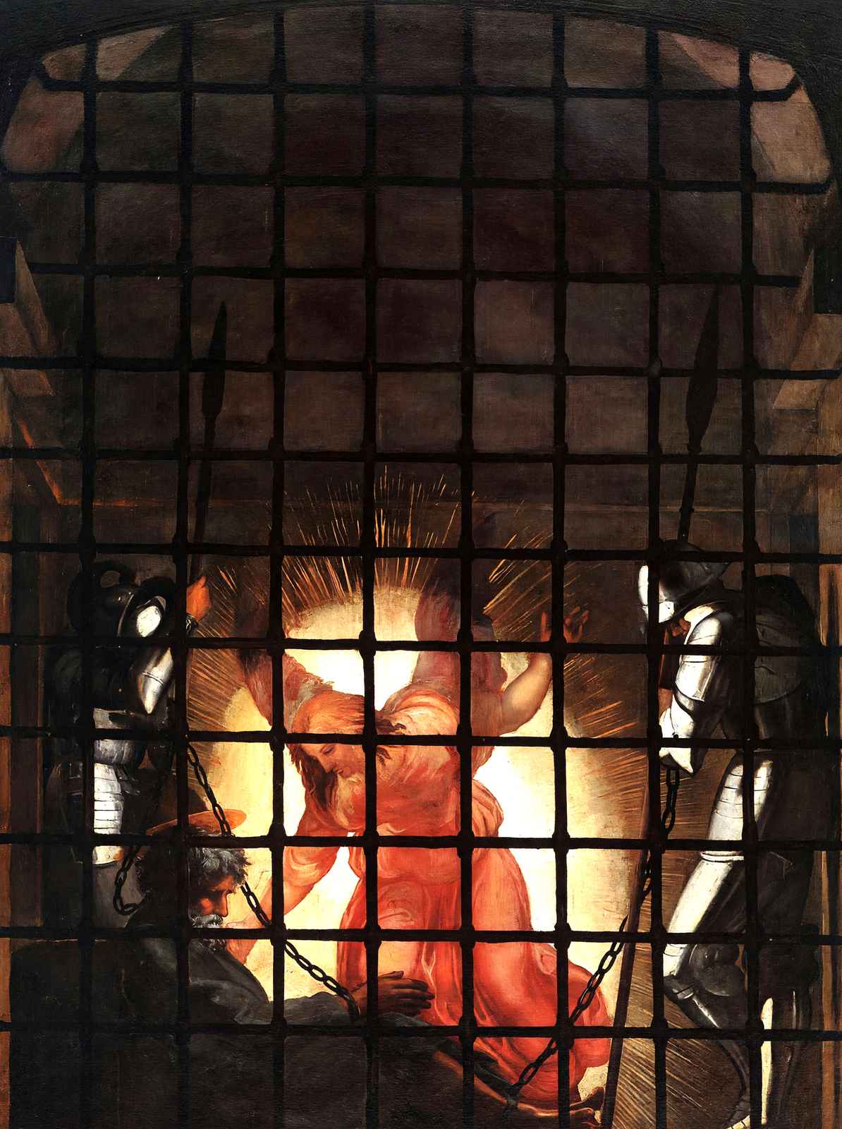 Liberation of St. Peter, in the Stanza D'Eliodoro 1514 Raphael Print (6 Sizes)