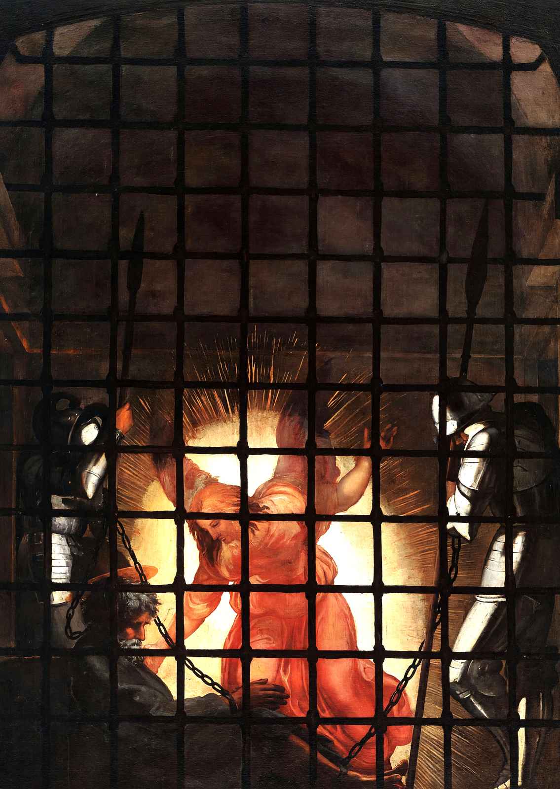 Liberation of St. Peter, in the Stanza D'Eliodoro 1514 Raphael Print (6 Sizes)