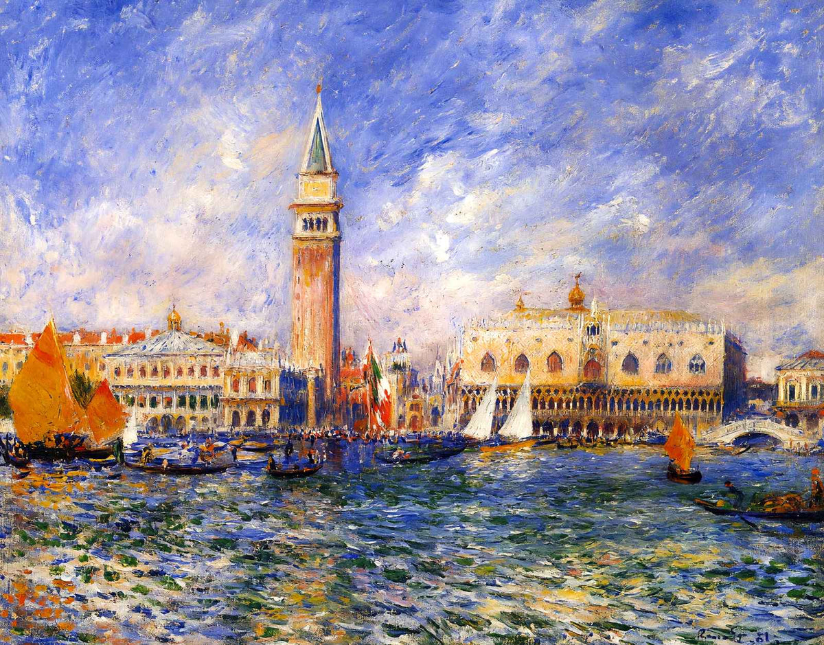 The Doges' Palace Art Print 1881 Painting by Pierre-Auguste Renoir (6 Sizes)