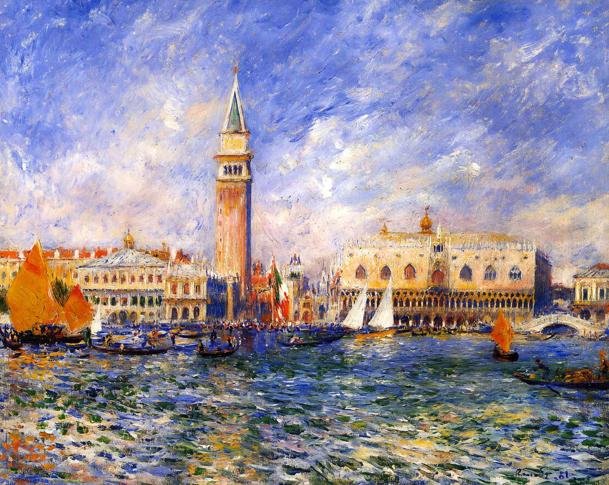 The Doges' Palace painting by Pierre-Auguste Renoir (1881)