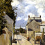 The Street of Hermitage, Pontoise 1874 by Camille Pissarro Art Print (6 Sizes)