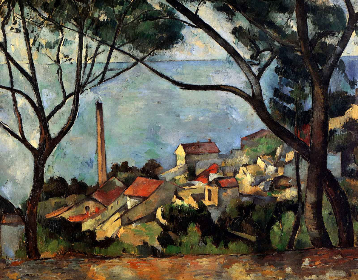 The Sea at L'Estaque 1878 Painting by Paul Cezanne Fine Art Print (6 Sizes)