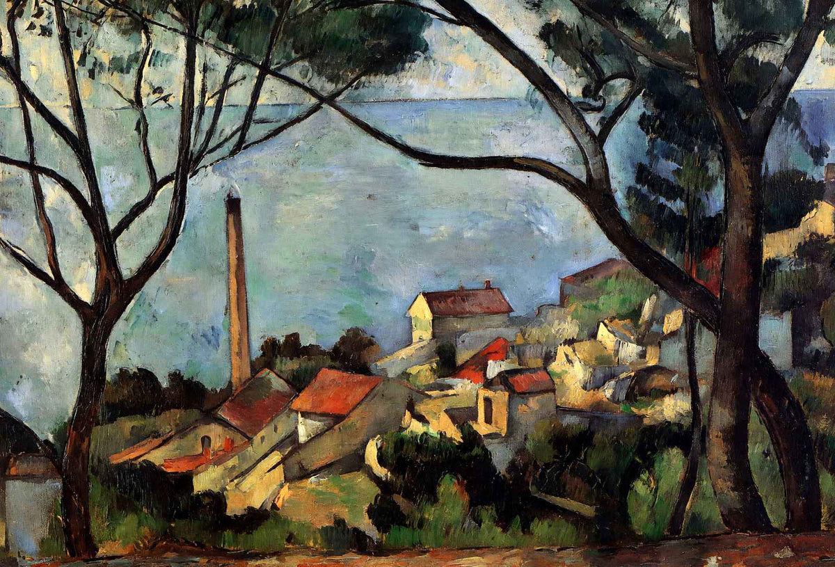 The Sea at L'Estaque 1878 Painting by Paul Cezanne Fine Art Print (6 Sizes)