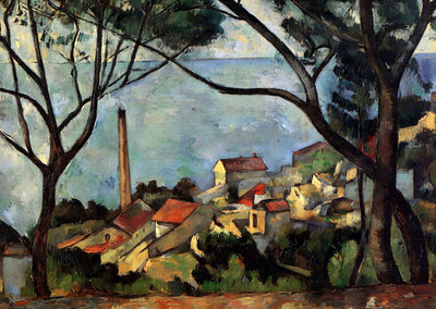 The Sea at L'Estaque 1878 Painting by Paul Cezanne Fine Art Print (6 Sizes)