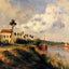 The Path from Halage, Pontoise Art Print 1879 by Camille Pissarro (6 Sizes)