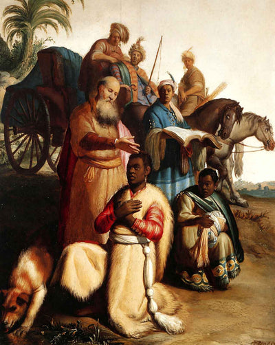 The Baptism of the Eunuch (1626) painting by Rembrandt (1626)