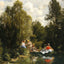 The Fairies Pond Art Print 1866 Painting by Pierre-Auguste Renoir (6 Sizes)