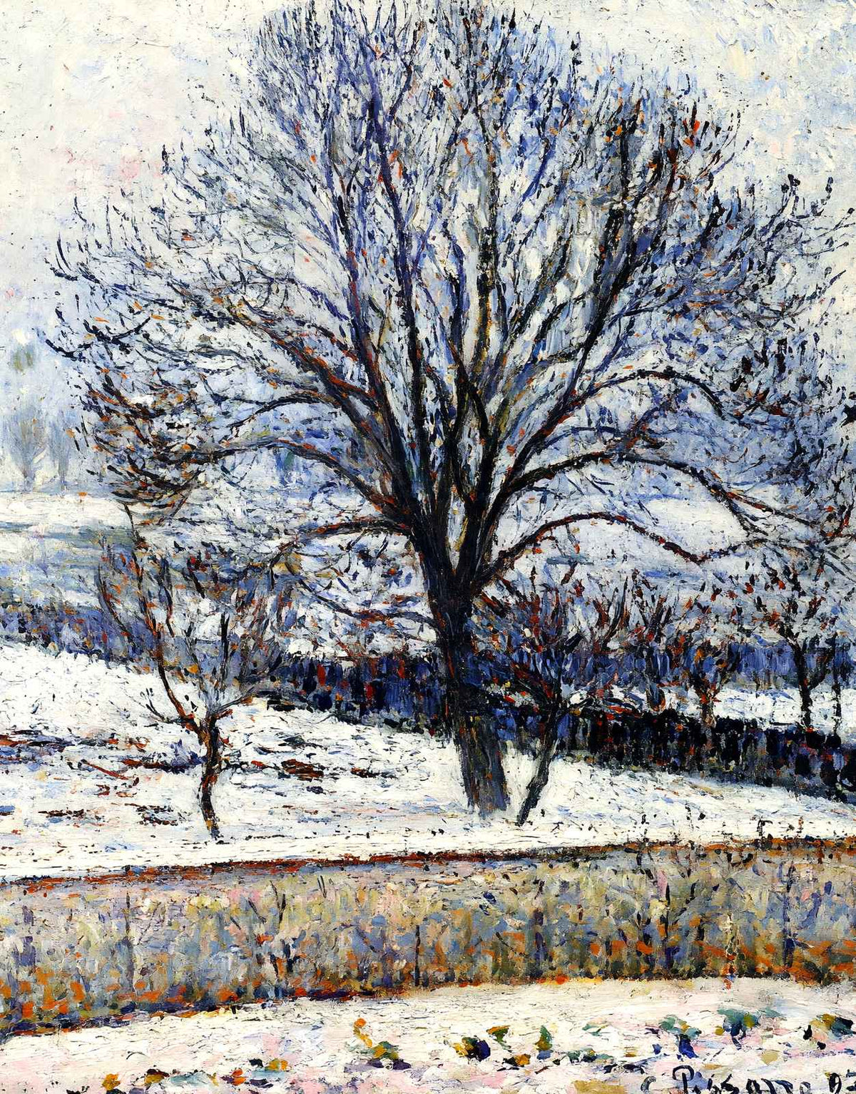 The Thaw, Eragny 1893 Painting by Camille Pissarro Art Print (6 Sizes)