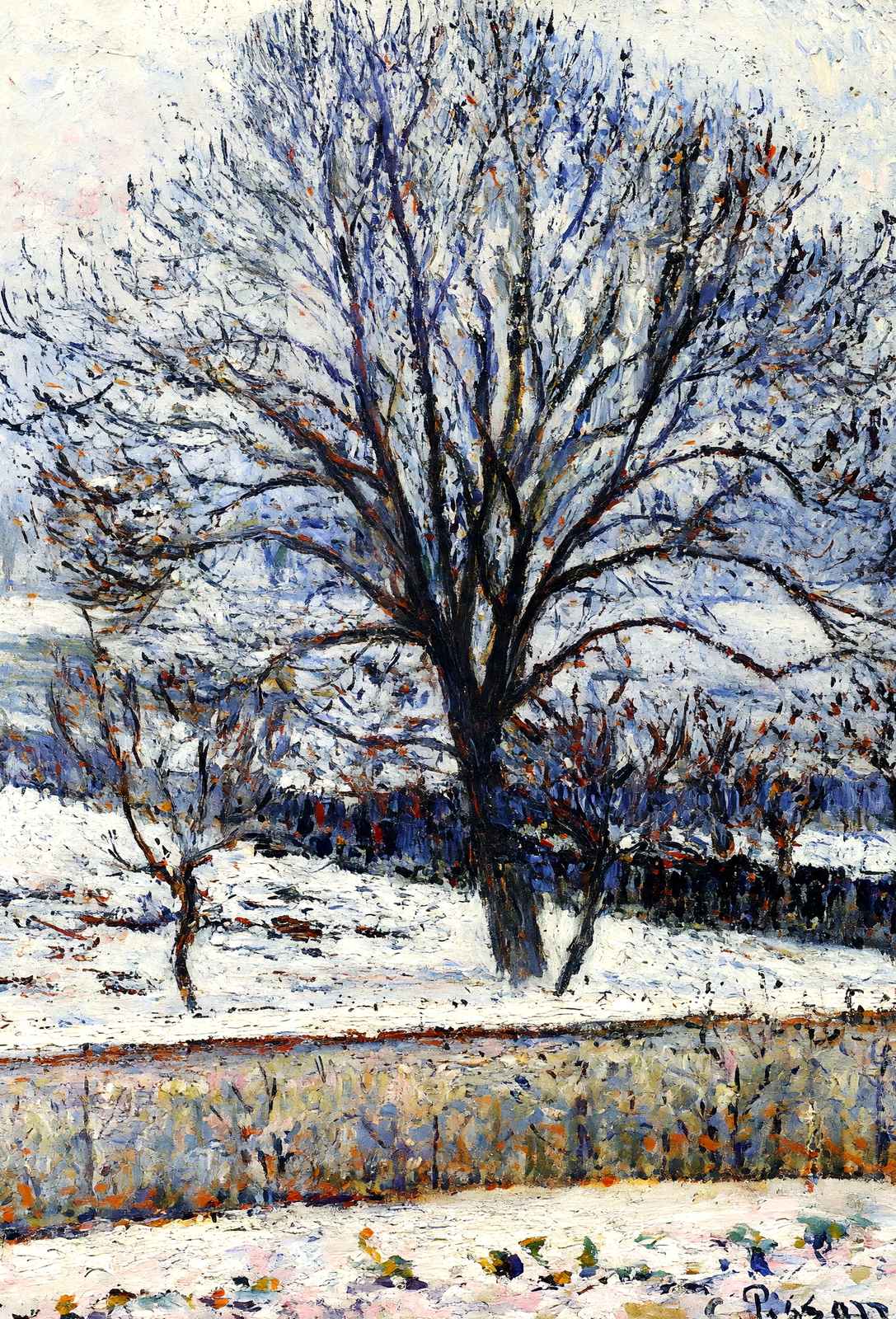 The Thaw, Eragny 1893 Painting by Camille Pissarro Art Print (6 Sizes)