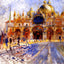 The Piazza San Marco 1881 Painting by Pierre-Auguste Renoir Art Print (6 Sizes)