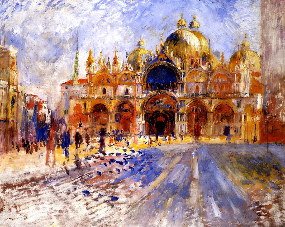 The Piazza San Marco fine art print by Pierre-Auguste Renoir (1881)