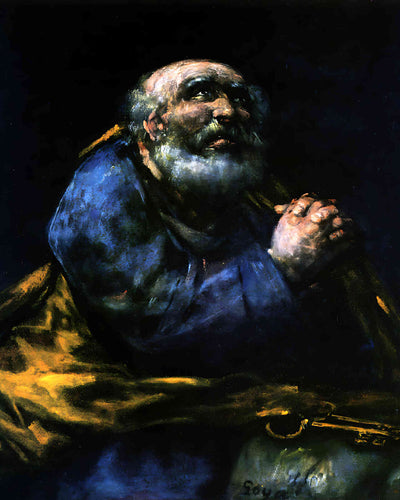 The Repentant Saint Peter Painting by Francisco Goya 8x10" Art Print - Acid Free