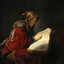The Prophetess Anna (Rembrandt`S Mother) painting print by Rembrandt (1631)