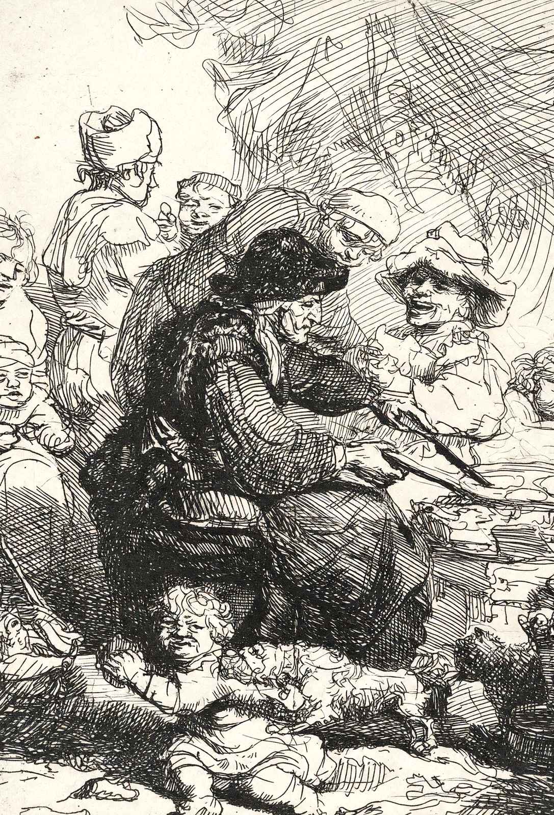 The Pancake Woman 1635 Drawing by Rembrandt Fine Art Print (6 Sizes) - Acid Free