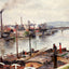 The Port of Rouen 1883 Painting by Camille Pissarro Art Print (6 Sizes)