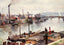 The Port of Rouen 1883 Painting by Camille Pissarro Art Print (6 Sizes)