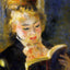 The Reader (Young Woman Reading a Book) 1876 by Renoir Art Print (6 Sizes)