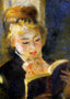 The Reader (Young Woman Reading a Book) 1876 by Renoir Art Print (6 Sizes)