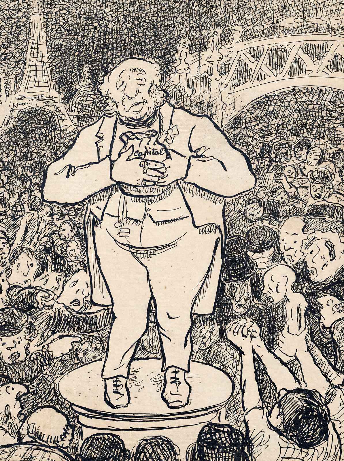 The War of Haves and Have Nots Art Print 1894 by Camille Pissarro (6 Sizes)