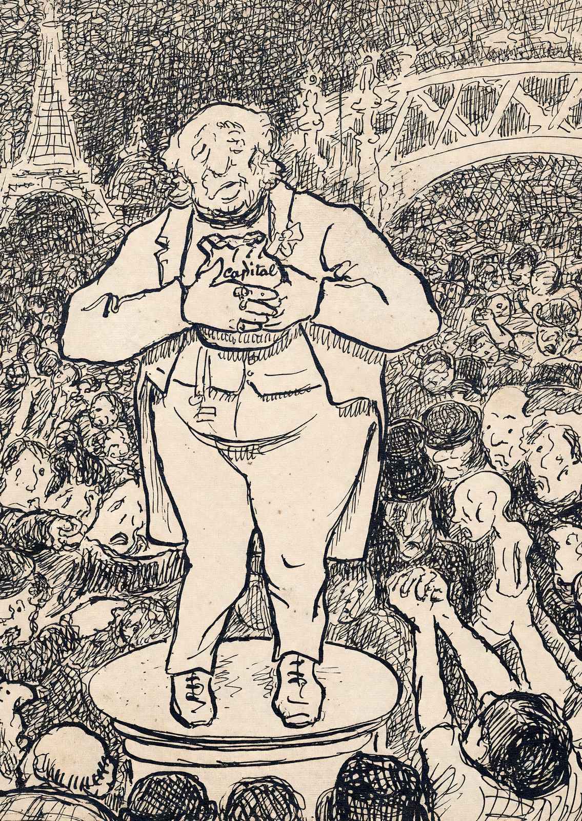 The War of Haves and Have Nots Art Print 1894 by Camille Pissarro (6 Sizes)