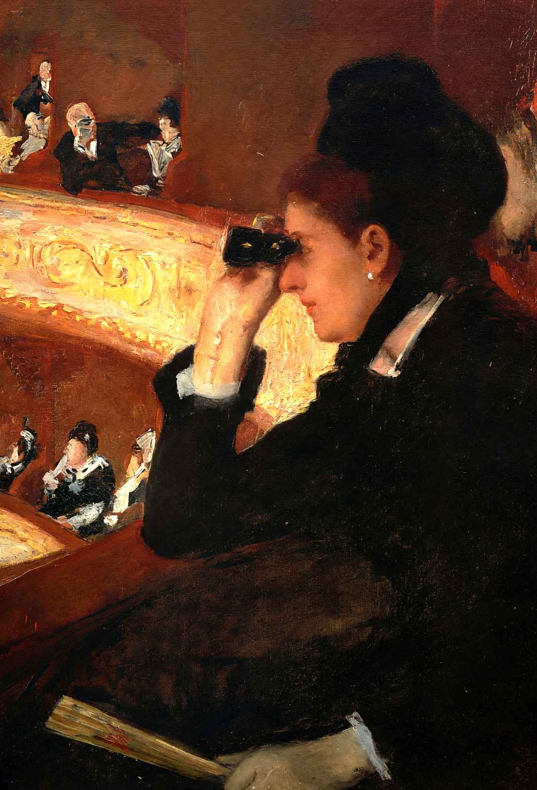 The Opera 1878 Painting by Mary Cassatt Fine Art Print (6 Sizes) - Enhanced