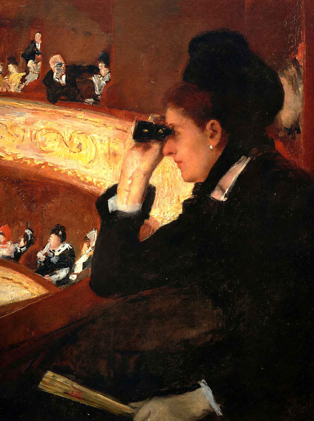 The Opera 1878 Painting by Mary Cassatt Fine Art Print (6 Sizes) - Enhanced