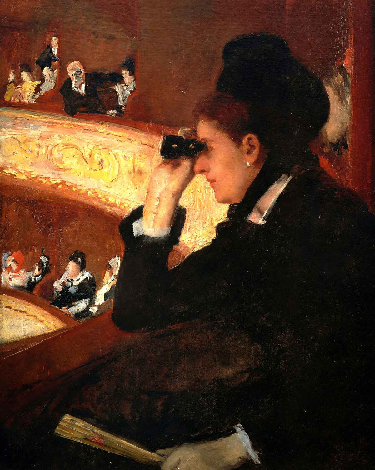 The Opera fine art print by Mary Cassatt (1878)