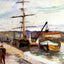 The Port of Rouen 1883 Painting by Camille Pissarro Fine Art Print (6 Sizes)