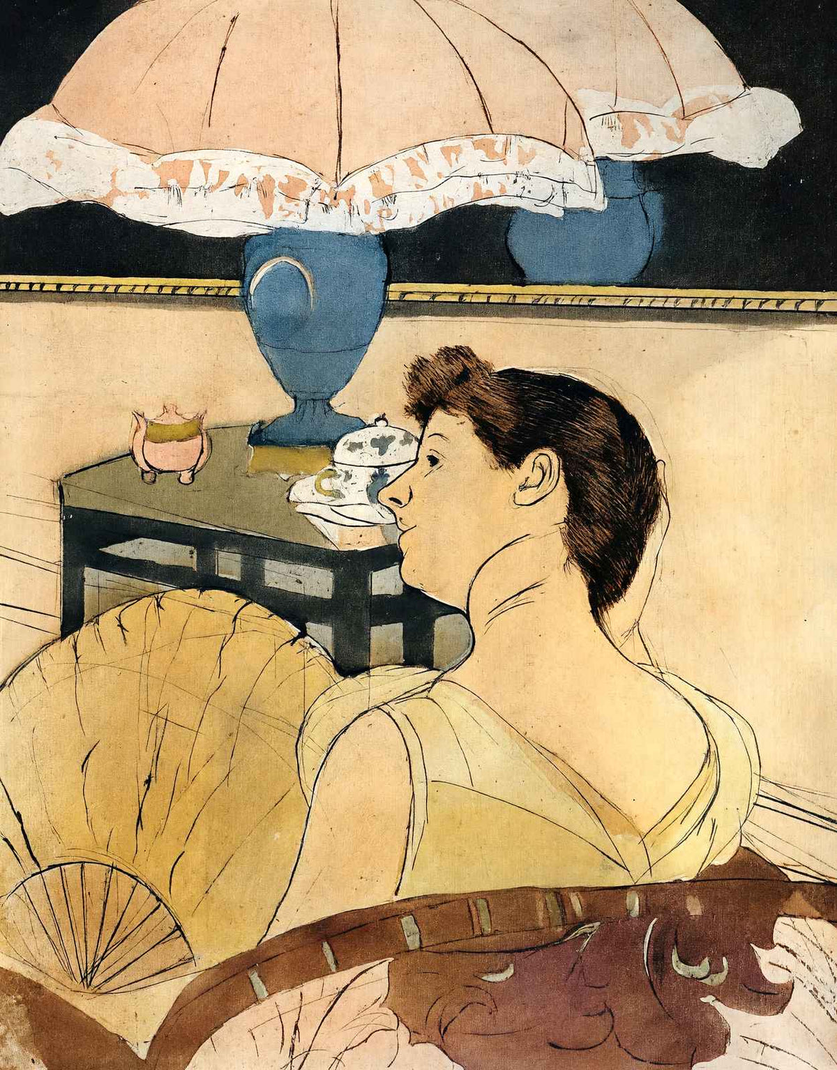 The Lamp 1891 Painting by Mary Cassatt Art Print (6 Sizes) - Acid Free