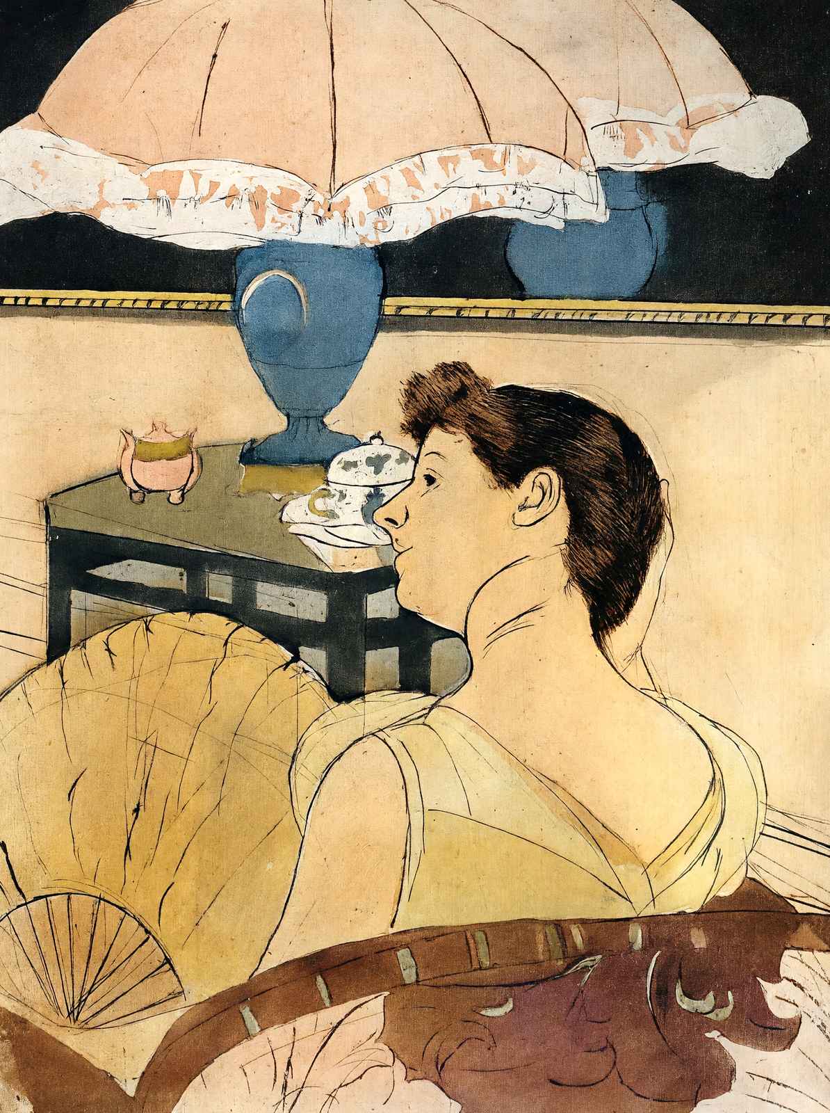 The Lamp 1891 Painting by Mary Cassatt Art Print (6 Sizes) - Acid Free