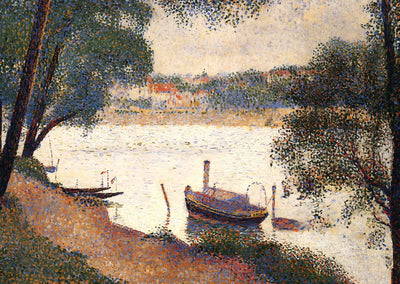 The Seine at La Grande Jatte in the Spring 1888 by Seurat Art Print (6 Sizes)