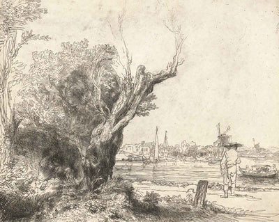 The Omval drawing by Rembrandt (1645)