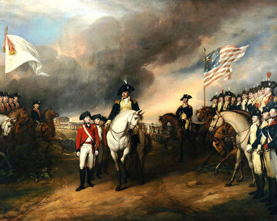 The Surrender of Lord Cornwallis painting by John Trumbull (1820)