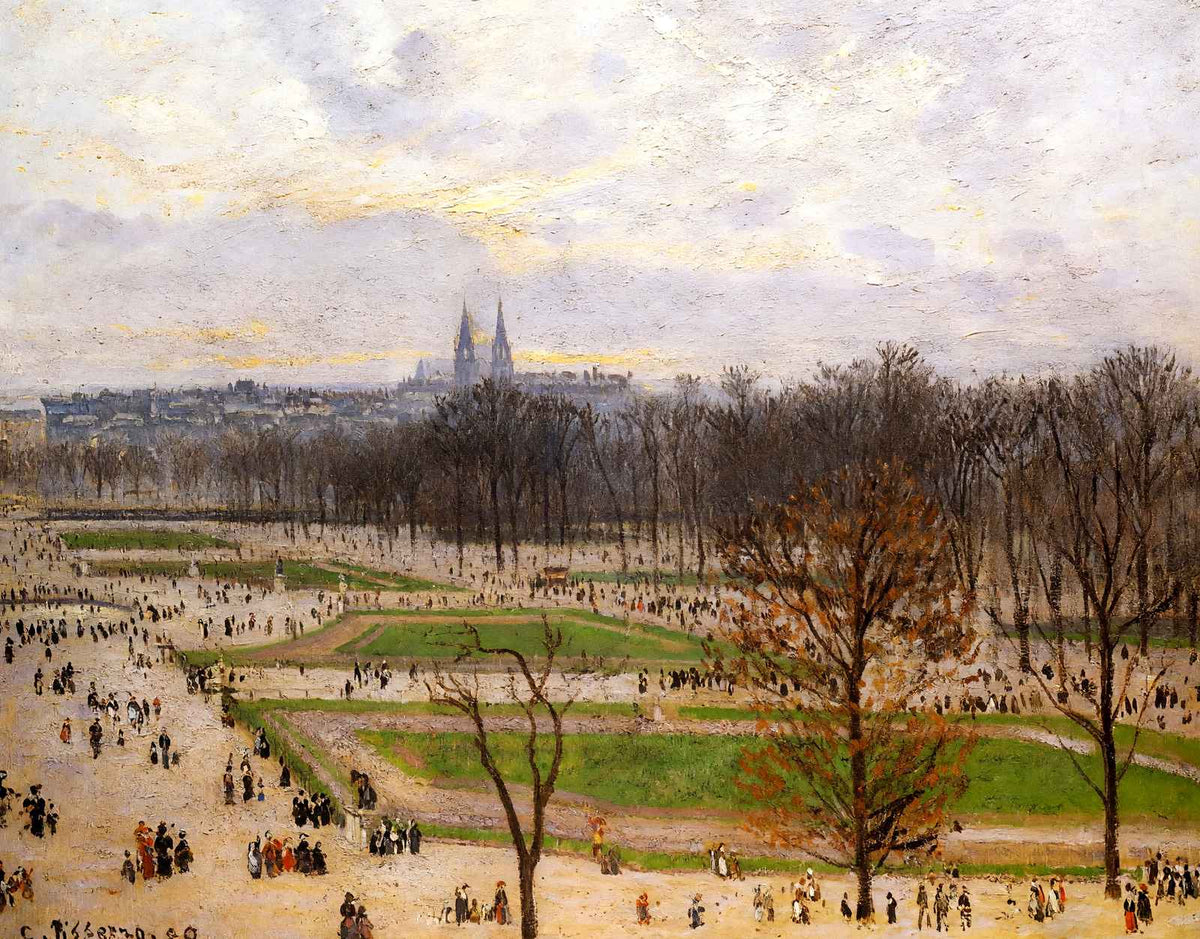 The Tuilleries Gardens Winter Afternoon Art Print 1899 by Pissarro (6 Sizes)