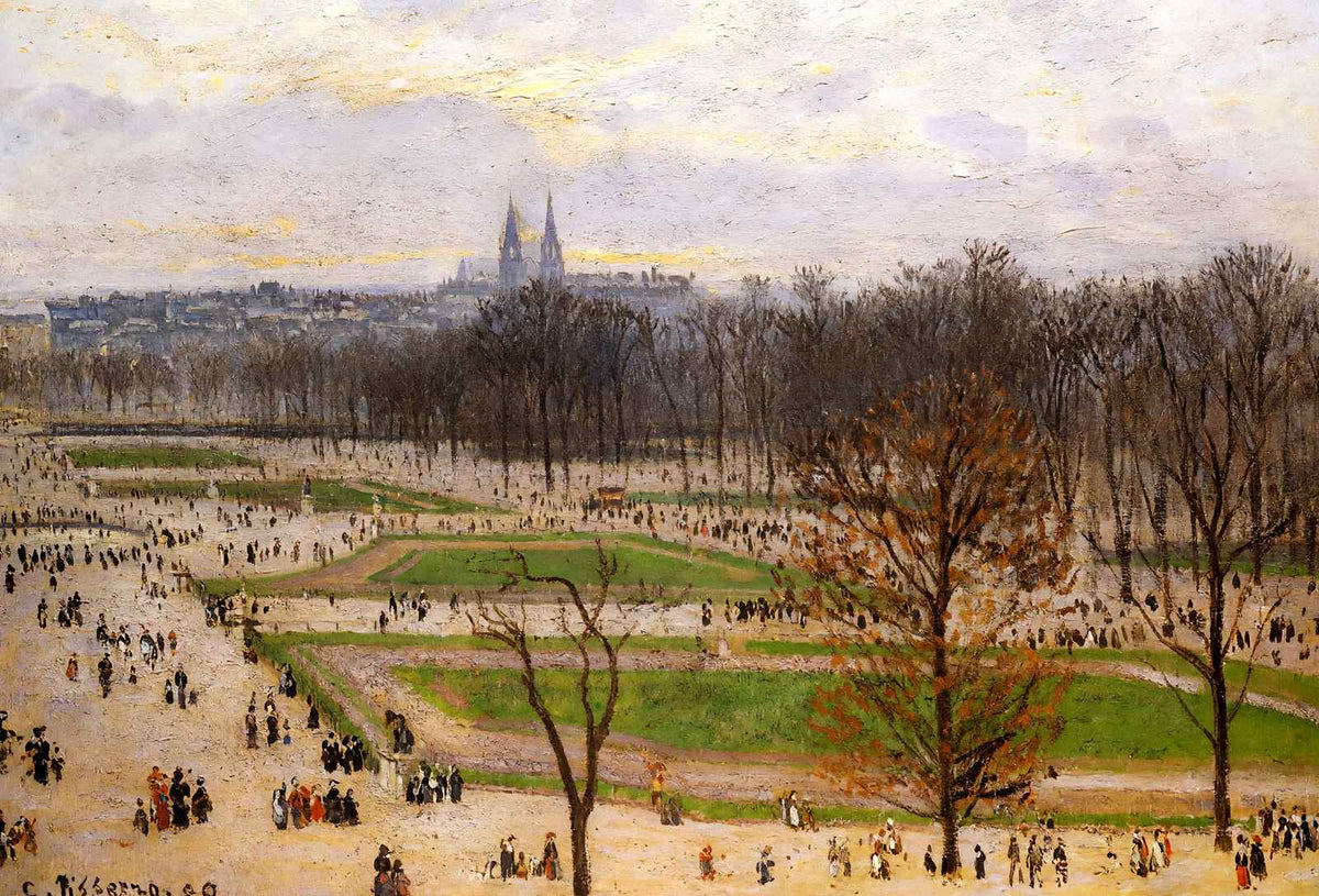 The Tuilleries Gardens Winter Afternoon Art Print 1899 by Pissarro (6 Sizes)